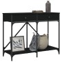Mesa consola madera de ingeniería negra 100x39x78,5 cm de , Mesas auxiliares - Ref: Foro24-835484, Precio: 65,62 €, Descuento: %