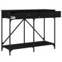 Mesa consola madera de ingeniería negra 100x39x78,5 cm de , Mesas auxiliares - Ref: Foro24-835484, Precio: 65,62 €, Descuento: %