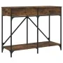 Mesa consola madera de ingeniería roble ahumado 100x39x78,5 cm de , Mesas auxiliares - Ref: Foro24-835486, Precio: 63,15 €, D...