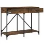 Mesa consola madera de ingeniería roble ahumado 100x39x78,5 cm de , Mesas auxiliares - Ref: Foro24-835486, Precio: 63,15 €, D...