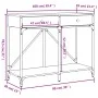 Mesa consola madera de ingeniería roble ahumado 100x39x78,5 cm de , Mesas auxiliares - Ref: Foro24-835486, Precio: 63,15 €, D...