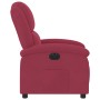 Sillón reclinable eléctrico de terciopelo rojo tinto en Sillones | Comprar online en Foru.es