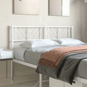 White metal headboard 120 cm by , Headboards and footboards - Ref: Foro24-372259, Price: 25,56 €, Discount: %