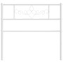 Cabecero de metal blanco 100 cm de , Cabeceros y pies de cama - Ref: Foro24-355345, Precio: 26,31 €, Descuento: %