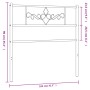 Cabecero de metal blanco 100 cm de , Cabeceros y pies de cama - Ref: Foro24-355345, Precio: 26,31 €, Descuento: %