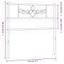 Kopfteil aus weißem Metall, 100 cm von , Kopf- und Fußteile - Ref: Foro24-355345, Preis: 25,95 €, Rabatt: %