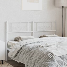Cabecero de metal blanco 120 cm de , Cabeceros y pies de cama - Ref: Foro24-355347, Precio: 33,36 €, Descuento: %