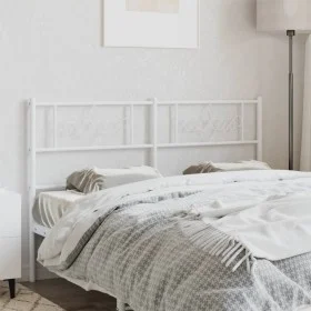 White metal headboard 120 cm by , Headboards and footboards - Ref: Foro24-355347, Price: 32,92 €, Discount: %