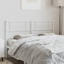 Cabecero de metal blanco 120 cm de , Cabeceros y pies de cama - Ref: Foro24-355347, Precio: 33,36 €, Descuento: %