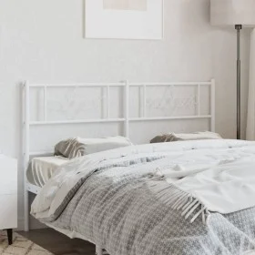 White metal headboard 160 cm by , Headboards and footboards - Ref: Foro24-355351, Price: 34,62 €, Discount: %