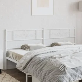 Cabecero de metal blanco 193 cm de , Cabeceros y pies de cama - Ref: Foro24-355353, Precio: 37,99 €, Descuento: %