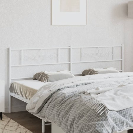 Cabecero de metal blanco 193 cm de , Cabeceros y pies de cama - Ref: Foro24-355353, Precio: 38,53 €, Descuento: %