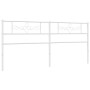 Cabecero de metal blanco 193 cm de , Cabeceros y pies de cama - Ref: Foro24-355353, Precio: 38,53 €, Descuento: %