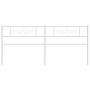 Cabecero de metal blanco 193 cm de , Cabeceros y pies de cama - Ref: Foro24-355353, Precio: 38,53 €, Descuento: %