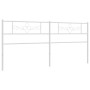 Cabecero de metal blanco 193 cm de , Cabeceros y pies de cama - Ref: Foro24-355353, Precio: 38,53 €, Descuento: %