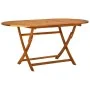 Set de comedor de jardín 7 piezas madera maciza de acacia de vidaXL, Conjuntos de jardín - Ref: Foro24-41748, Precio: 546,16 ...