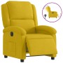 Sillón reclinable eléctrico de terciopelo amarillo en Sillones | Comprar online en Foru.es