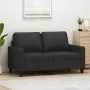 Zweiplätziges schwarzes Stoffsofa, 120 cm. von , Sofas - Ref: Foro24-359159, Preis: 244,07 €, Rabatt: %