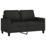 Zweiplätziges schwarzes Stoffsofa, 120 cm. von , Sofas - Ref: Foro24-359159, Preis: 244,07 €, Rabatt: %