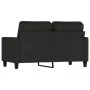 Zweiplätziges schwarzes Stoffsofa, 120 cm. von , Sofas - Ref: Foro24-359159, Preis: 244,07 €, Rabatt: %
