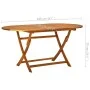 Set de comedor de jardín 7 piezas madera maciza de acacia de vidaXL, Conjuntos de jardín - Ref: Foro24-41748, Precio: 546,16 ...