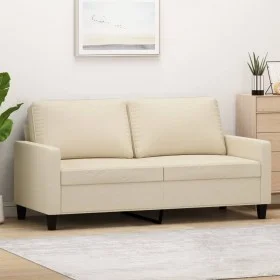 Sofá de 2 plazas de tela color crema 140 cm de , Sofás - Ref: Foro24-359165, Precio: 201,74 €, Descuento: %