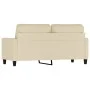 Sofá de 2 plazas de tela color crema 140 cm de , Sofás - Ref: Foro24-359165, Precio: 201,74 €, Descuento: %