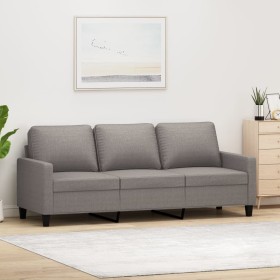 Sofá de 3 plazas de tela gris taupe 180 cm de , Sofás - Ref: Foro24-359178, Precio: 316,22 €, Descuento: %