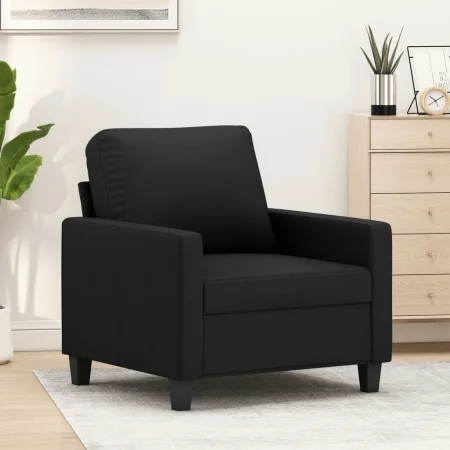 Sillón cuero sintético negro 60 cm de , Sofás - Ref: Foro24-359127, Precio: 139,04 €, Descuento: %