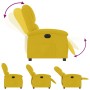 Sillón reclinable eléctrico de terciopelo amarillo en Sillones | Comprar online en Foru.es