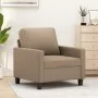 Sillón cuero sintético color capuchino 60 cm de , Sofás - Ref: Foro24-359131, Precio: 151,04 €, Descuento: %