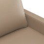 Sofá de 3 plazas de cuero sintético color capuchino 180 cm de , Sofás - Ref: Foro24-359146, Precio: 258,21 €, Descuento: %