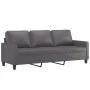 Dreisitziges Kunstledersofa in Grau, 180 cm. von , Sofas - Ref: Foro24-359144, Preis: 267,42 €, Rabatt: %