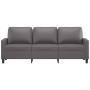 Sofá de 3 plazas de cuero sintético gris 180 cm de , Sofás - Ref: Foro24-359144, Precio: 270,35 €, Descuento: %