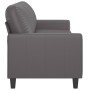 Sofá de 3 plazas de cuero sintético gris 180 cm de , Sofás - Ref: Foro24-359144, Precio: 270,35 €, Descuento: %