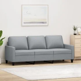 Sofá de 3 plazas de tela gris claro 180 cm de , Sofás - Ref: Foro24-359171, Precio: 260,51 €, Descuento: %