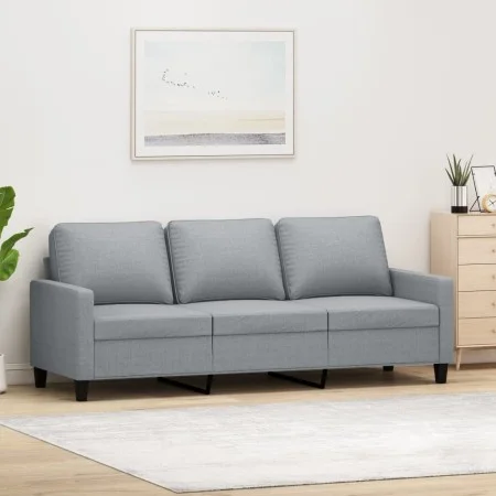 Sofá de 3 plazas de tela gris claro 180 cm de , Sofás - Ref: Foro24-359171, Precio: 260,51 €, Descuento: %