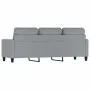 Sofá de 3 plazas de tela gris claro 180 cm de , Sofás - Ref: Foro24-359171, Precio: 260,51 €, Descuento: %