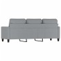 Sofá de 3 plazas de tela gris claro 180 cm de , Sofás - Ref: Foro24-359171, Precio: 264,82 €, Descuento: %