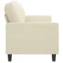 Sofá de 2 plazas de cuero sintético color crema 120 cm de , Sofás - Ref: Foro24-359133, Precio: 239,88 €, Descuento: %