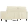 Sofá de 2 plazas de cuero sintético color crema 120 cm de , Sofás - Ref: Foro24-359133, Precio: 239,88 €, Descuento: %