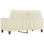 Sofá de 2 plazas de cuero sintético color crema 120 cm de , Sofás - Ref: Foro24-359133, Precio: 244,04 €, Descuento: %