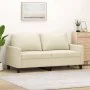 Sofá de 2 plazas de cuero sintético color crema 140 cm de , Sofás - Ref: Foro24-359138, Precio: 207,77 €, Descuento: %