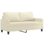 Sofá de 2 plazas de cuero sintético color crema 140 cm de , Sofás - Ref: Foro24-359138, Precio: 207,77 €, Descuento: %