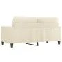 Sofá de 2 plazas de cuero sintético color crema 140 cm de , Sofás - Ref: Foro24-359138, Precio: 207,77 €, Descuento: %