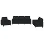 Juego de sofás con cojines 3 piezas cuero sintético negro de , Sofás - Ref: Foro24-3201398, Precio: 570,97 €, Descuento: %