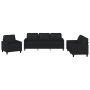 Juego de sofás con cojines 3 piezas cuero sintético negro de , Sofás - Ref: Foro24-3201398, Precio: 589,80 €, Descuento: %