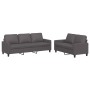 Juego de sofás con cojines 2 piezas cuero sintético gris de , Sofás - Ref: Foro24-3201420, Precio: 477,74 €, Descuento: %