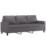 Juego de sofás con cojines 2 piezas cuero sintético gris de , Sofás - Ref: Foro24-3201420, Precio: 477,74 €, Descuento: %