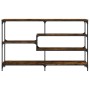 Mesa consola madera de ingeniería roble ahumado 160x32x95 cm de , Mesas auxiliares - Ref: Foro24-833957, Precio: 86,21 €, Des...